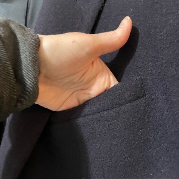 Di Benedetto Cashmere & Wool Blend Navy Blue Mens Blazer - Picture 7 of 8